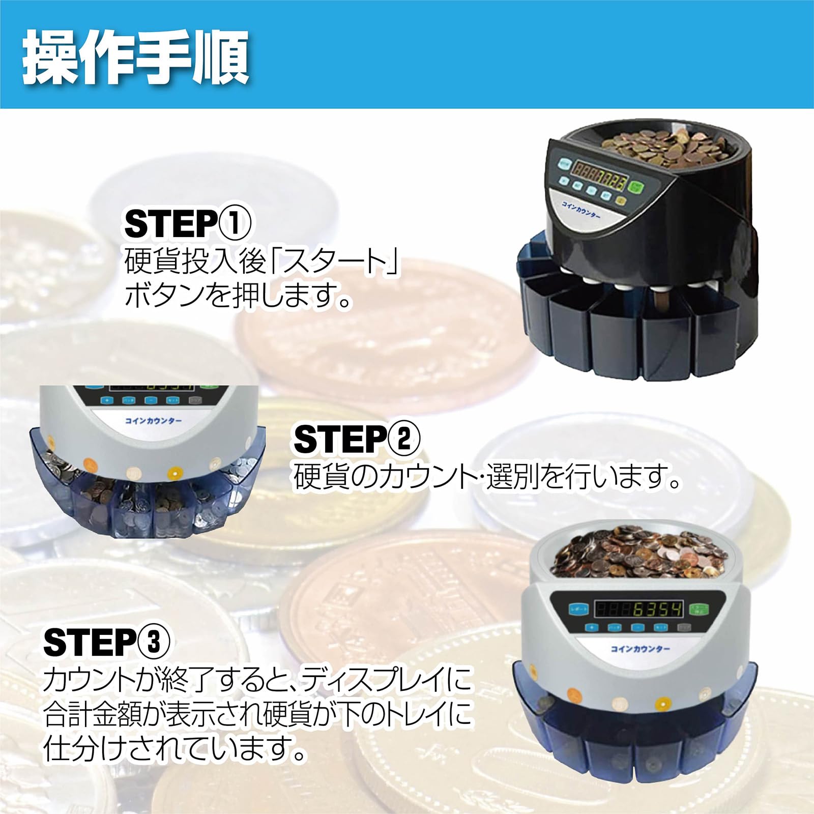 Amazon | 【日本企業】 SKK コインカウンター 業務用 日本硬貨専用