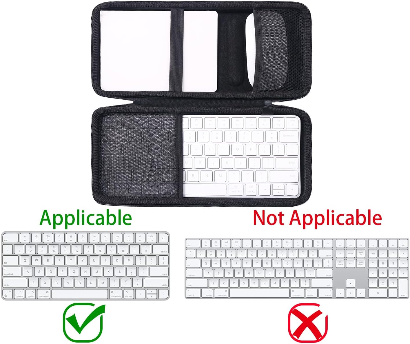 Hard Case Compatible with Apple Magic Keyboard + Magic Trackpad + Apple Magic Mouse - Image 2