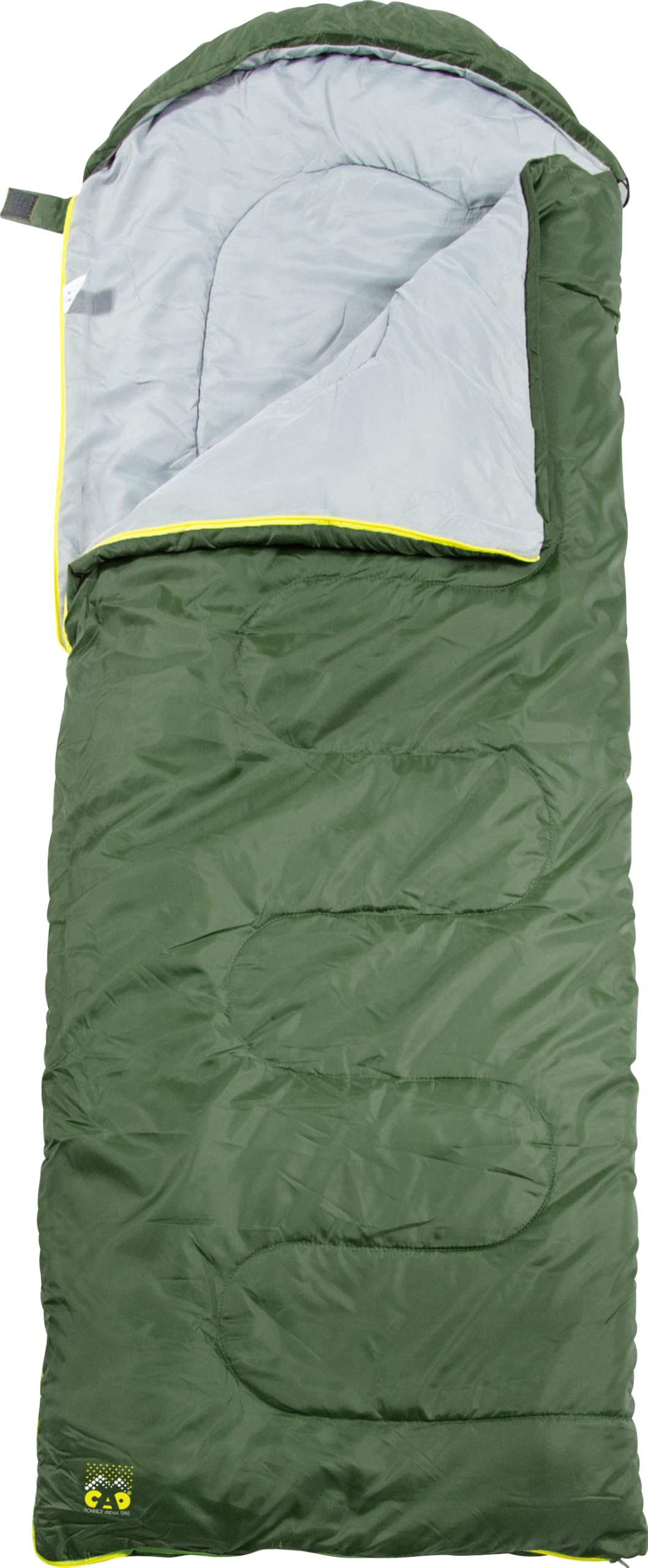C.A.O. 6007K Śpiwór dla dorosłych, Khaki, 180 (+30cm) x 70 cm