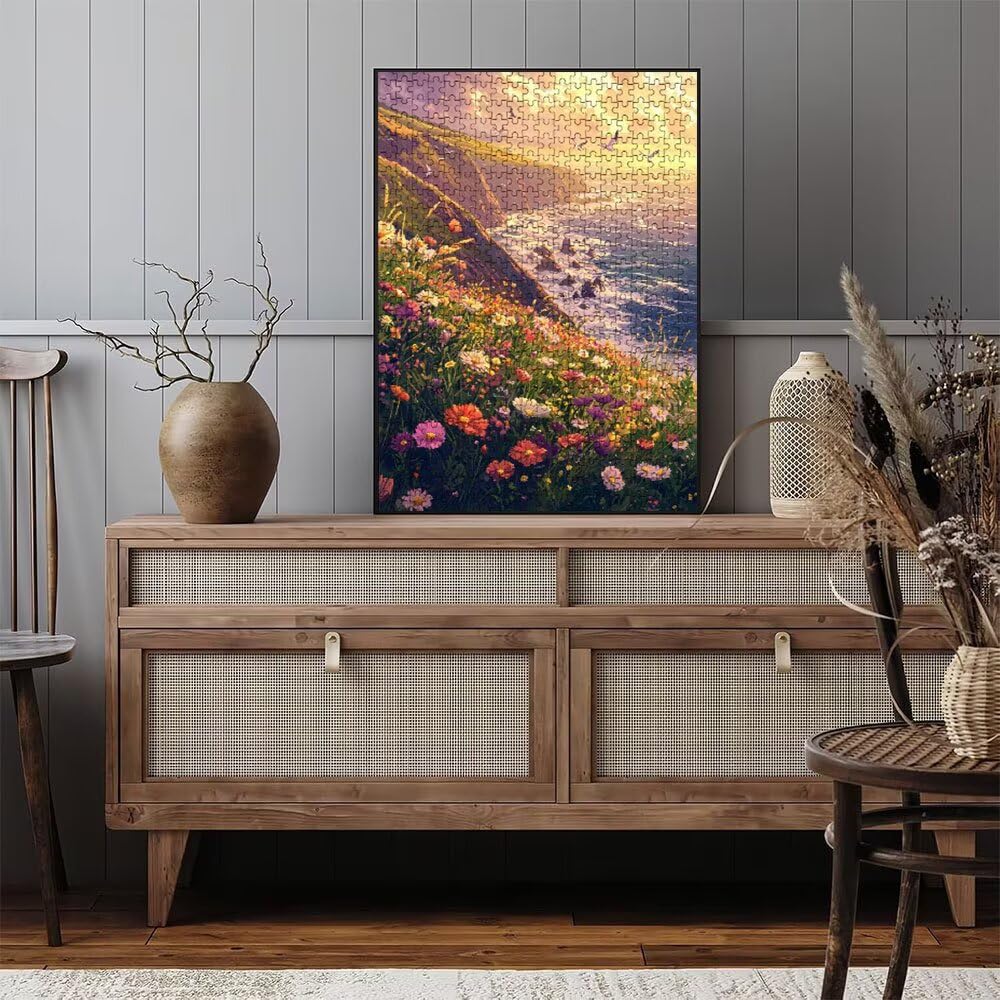 Puzzle 5000 Pezzi, Giardino Cliff 3D Puzzle per Adulti Impegnativo, Educa Puzzles Artistico, Divertente E Stimolante Puzzles Decorativo per La Famiglia, Regalo e Decorazione Pareti DX0YL6-978