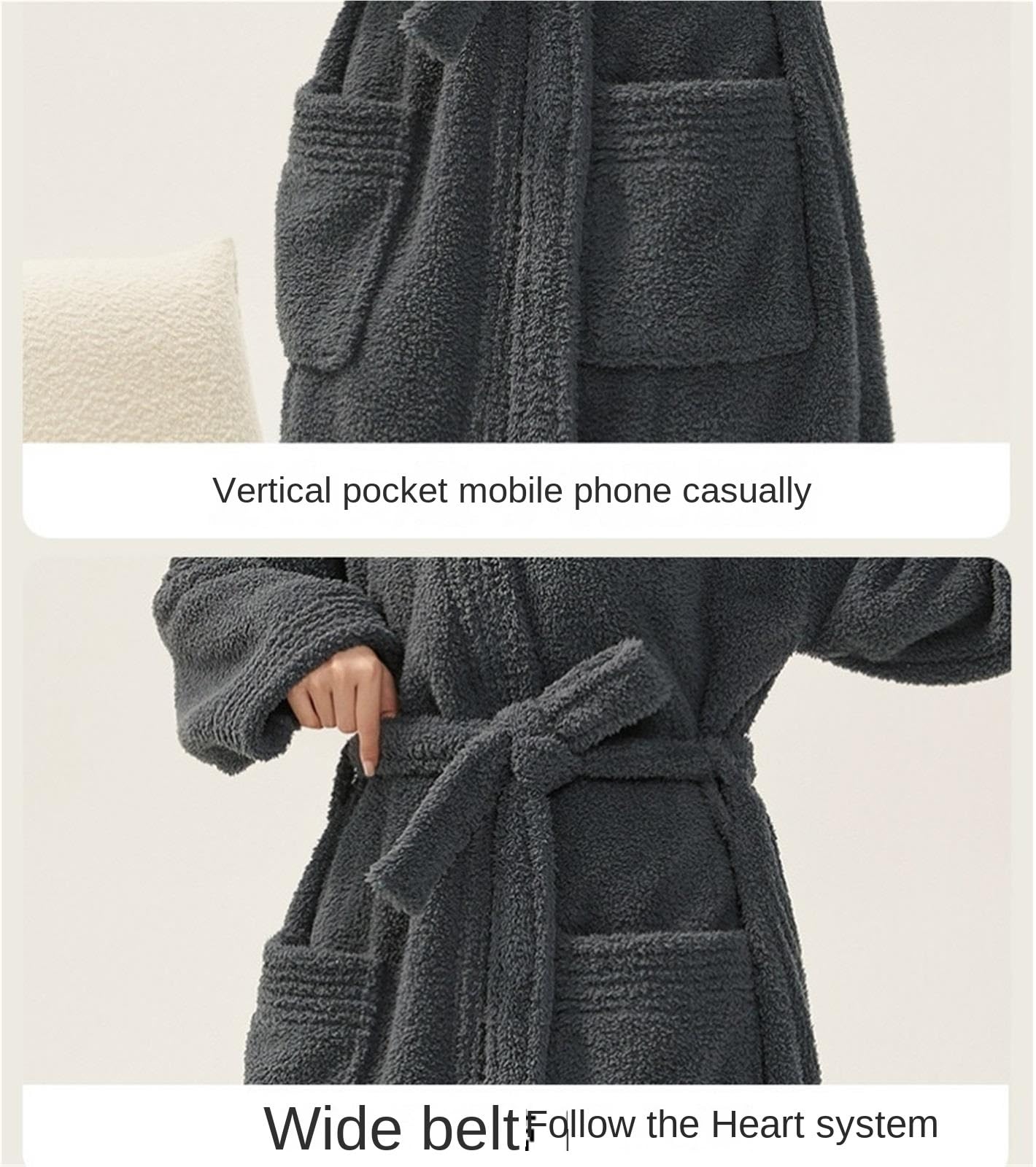 Bata de Casa Batas Unisex Ligeras, Albornoz Suave De Secado Rápido Y Duradero For Parejas, Gruesas Bathrobe