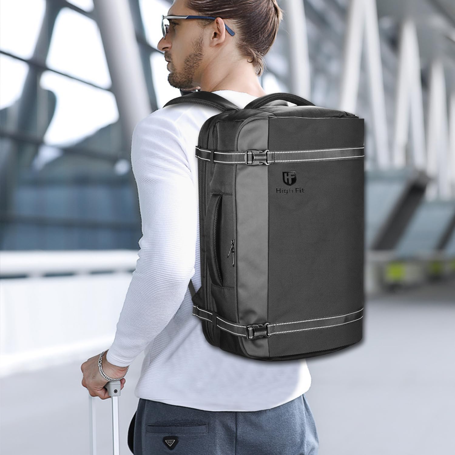 Travel Backpack 40L, TSA Friendly Airline Flight Approved Carry On Laptop Backpacks Lightweight Business Knapsack,Large Capacity Rucksack,Weekender Bag Daypack,Fits 17.3 Inch Laptop - Image 2