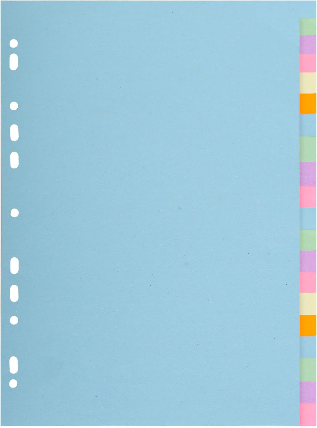 Exacompta - Ref. 2620E - 1 Forever 170 g/m2 Pastel Box with 20 Neutral tabs - A4 Format - Dimensions 22.5 x 29.7 cm - Assorted Pastel Colours