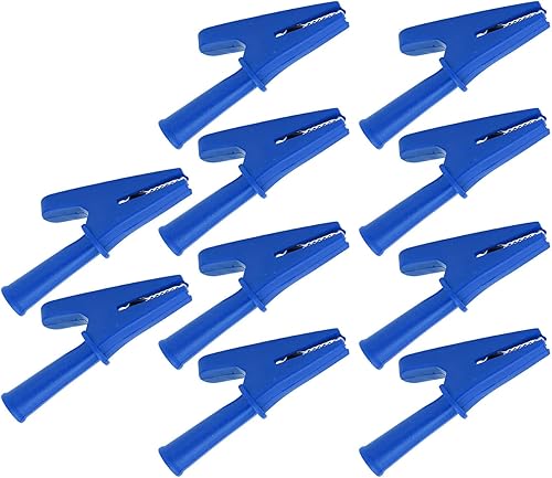 Miniatura 10 de 10 pinzas de prueba eléctricas, abrazadera de carga de potencia, abrazadera de prueba eléctrica de 20 A, corriente nominal de 0.394 in, abrazadera