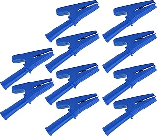 Insulation Safety Clamp Exquisite 20A Design Electrical Test Clamp PVC Insulation Sleeve for Electron Welding Equipment Blue