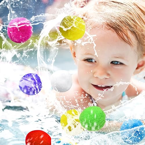 Miniatura 3 de Trassi 70 bolas de agua reutilizables bolas de agua para remojar bolas de agua reutilizables súper suaves son los juguetes perfectos de verano al