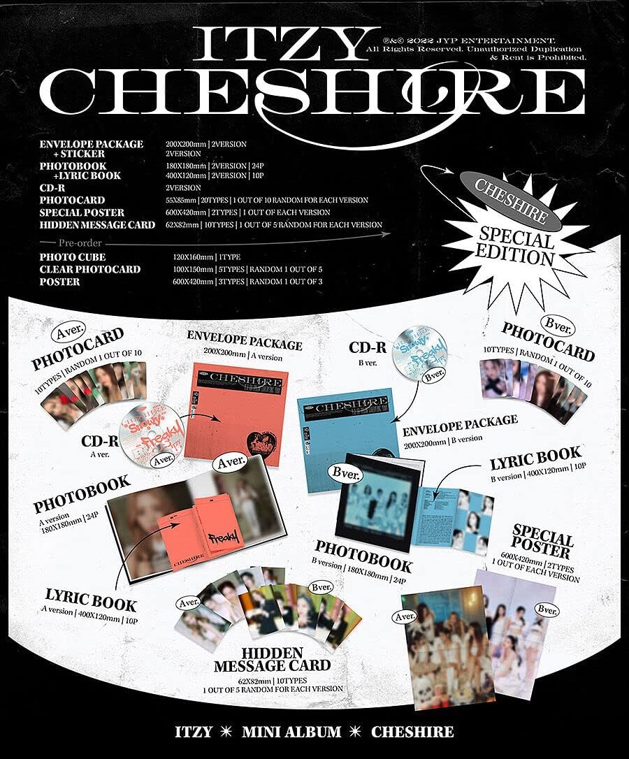 ITZY - Cheshire [Special Edition] Album+Pre-Order Benefit (A ver
