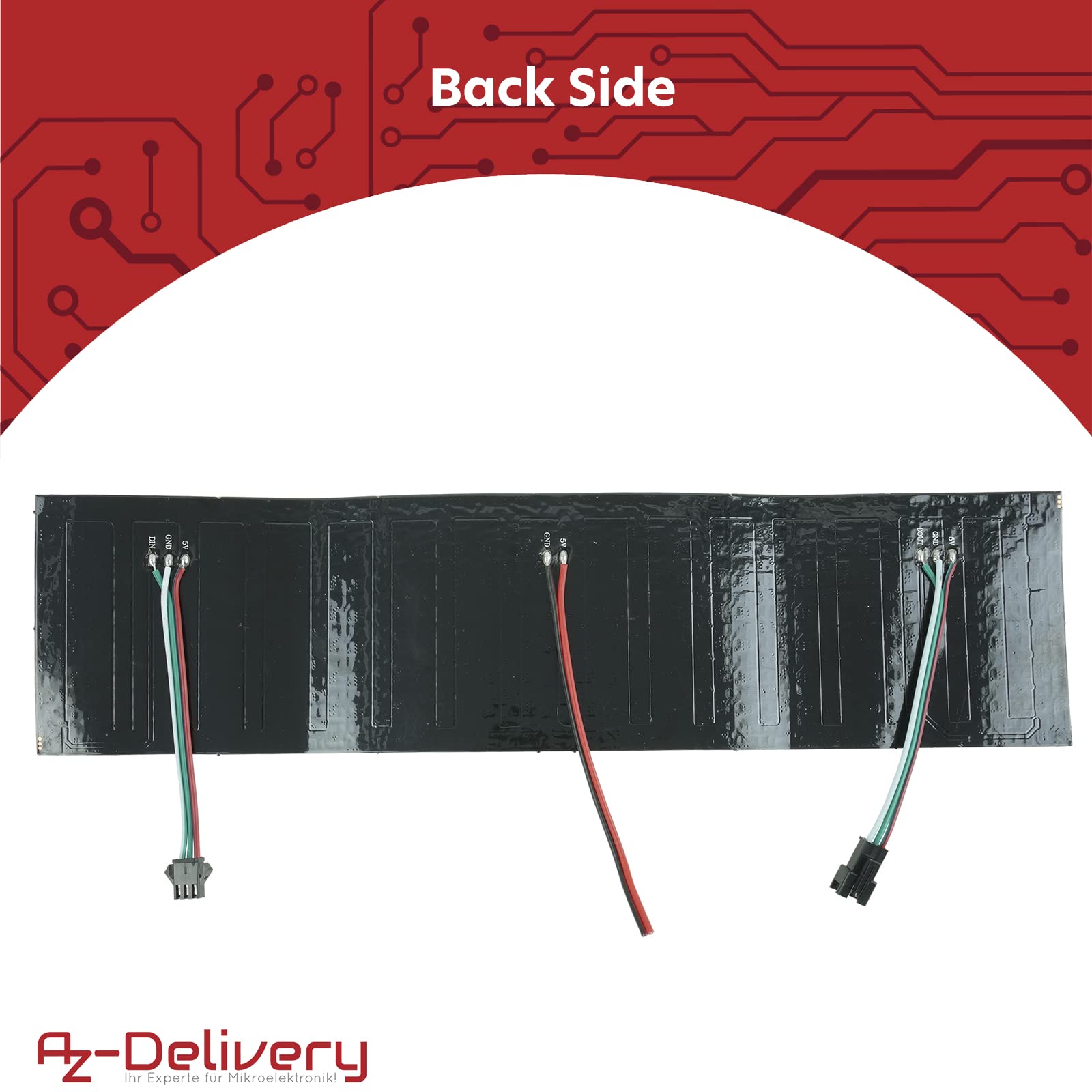AZDelivery 5 moduli LED Matrix WS2812B RGB adattabili individualmente WS2811 WS2812 IC LED Pixel Panel con una matrix Screen Board con supporto RGB