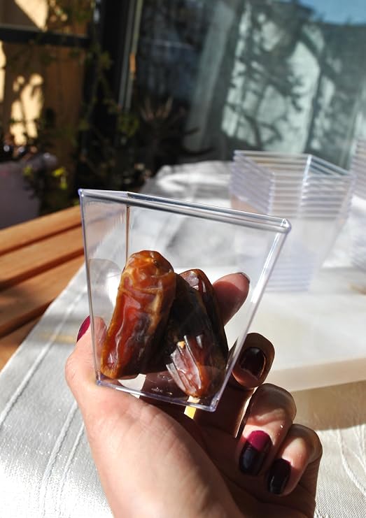 10 Adet 200 ml Mika Magnolya Kase Plastik Tatlı Sunum Kabı Dondurma Puding Meze Salata Cup