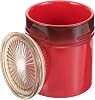 Mikinona Ceramic Airtight Canister 3.94 Inch Small Sealed Jar for Kitchen Storage of Coffee Tea Sugar Countertop Use