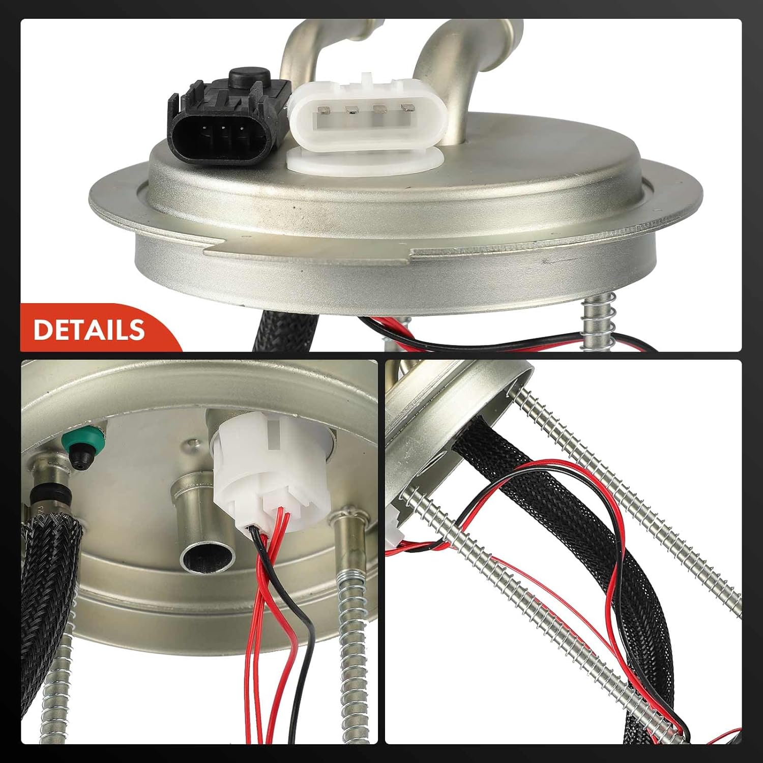 A-Premium Electric Fuel Pump Module Assembly with Pressure Sensor Compatible with Chevrolet Express 3500 2010-2016 & GMC Savana 3500 2010-2016, V8 4.8L 6.0L, Replace# 19211044