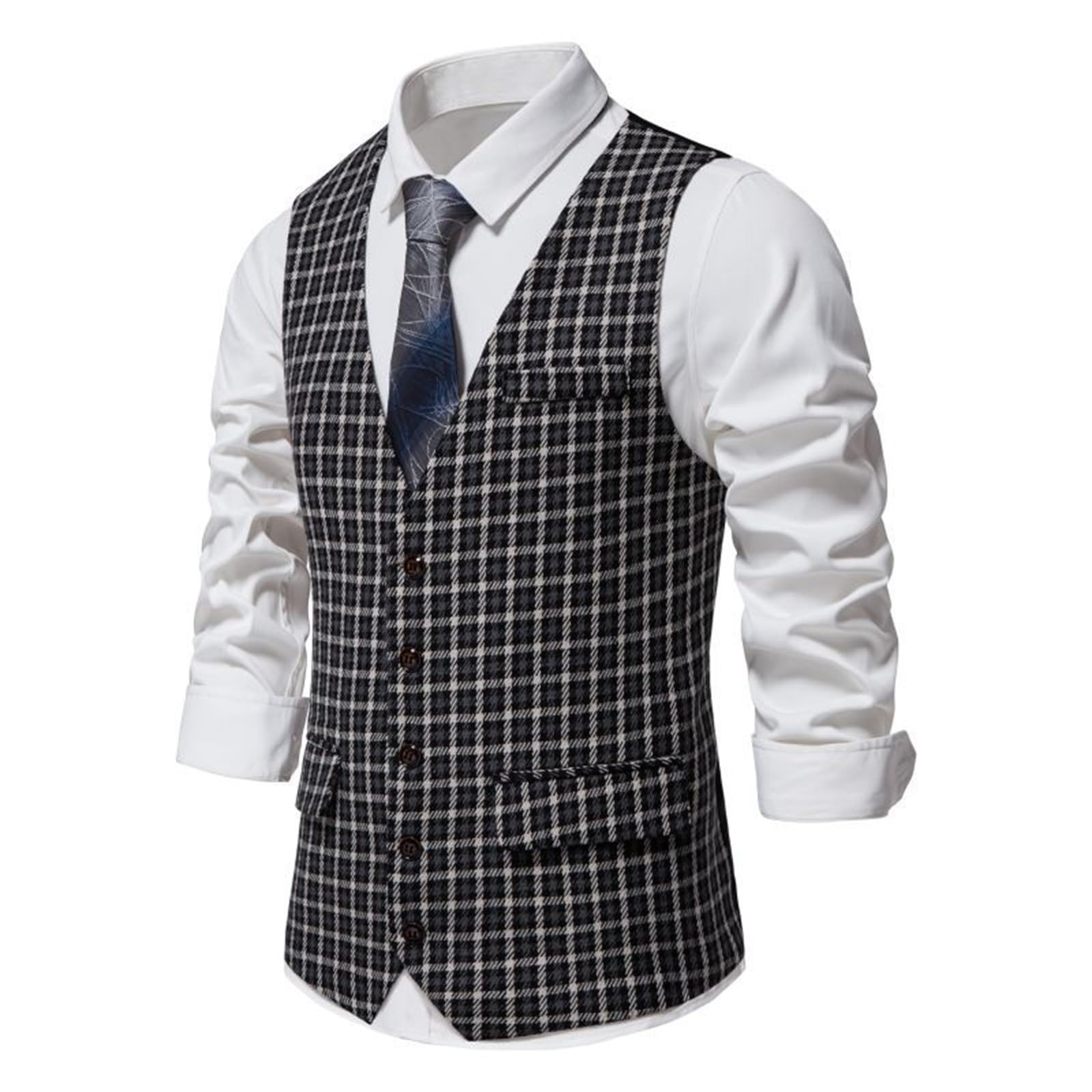 Gilet da moto da uomo, riflettente, estivo, trapuntato, con