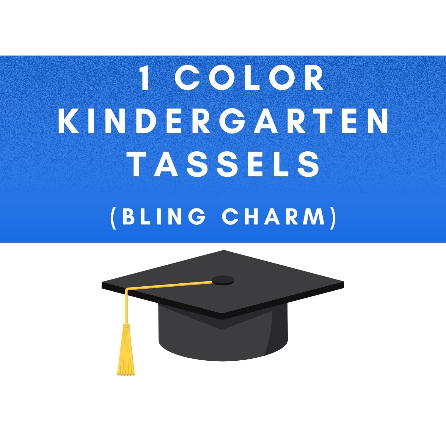 Class Act Graduation Kindergarten Graduation Tassel - 2025 - Bling Charm - 1 Color, Pink