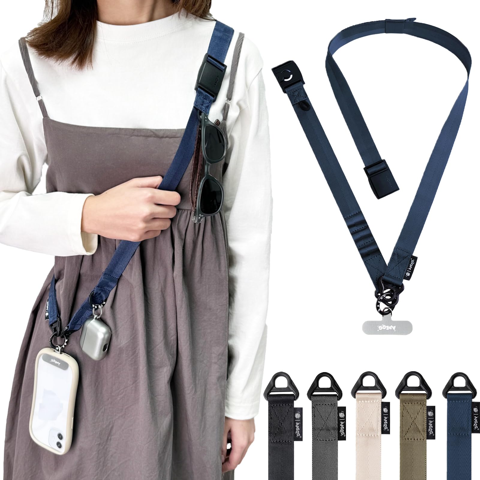 Amazon.co.jp: [APEGG] スマホストラップ 高級ナイロン素材を使用