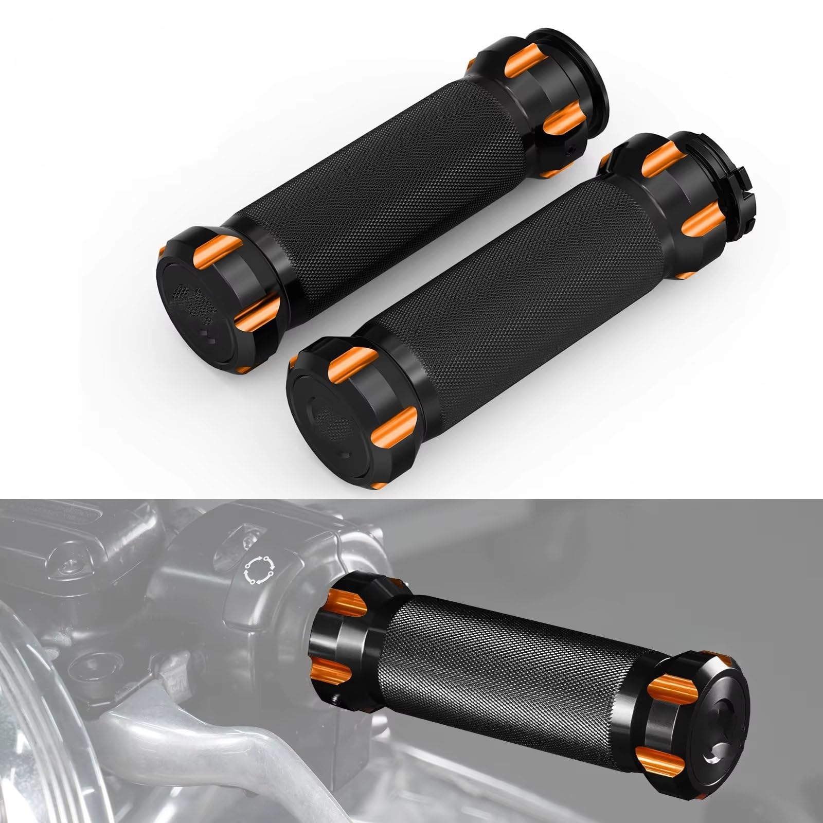 Coprimanubrio Moto Per Softail CVO Convertible FLSTSE 2010-2011 Manopole manubrio moto | Accessori moto Coprimanubrio Coprimanopole Comfort(2PC black)