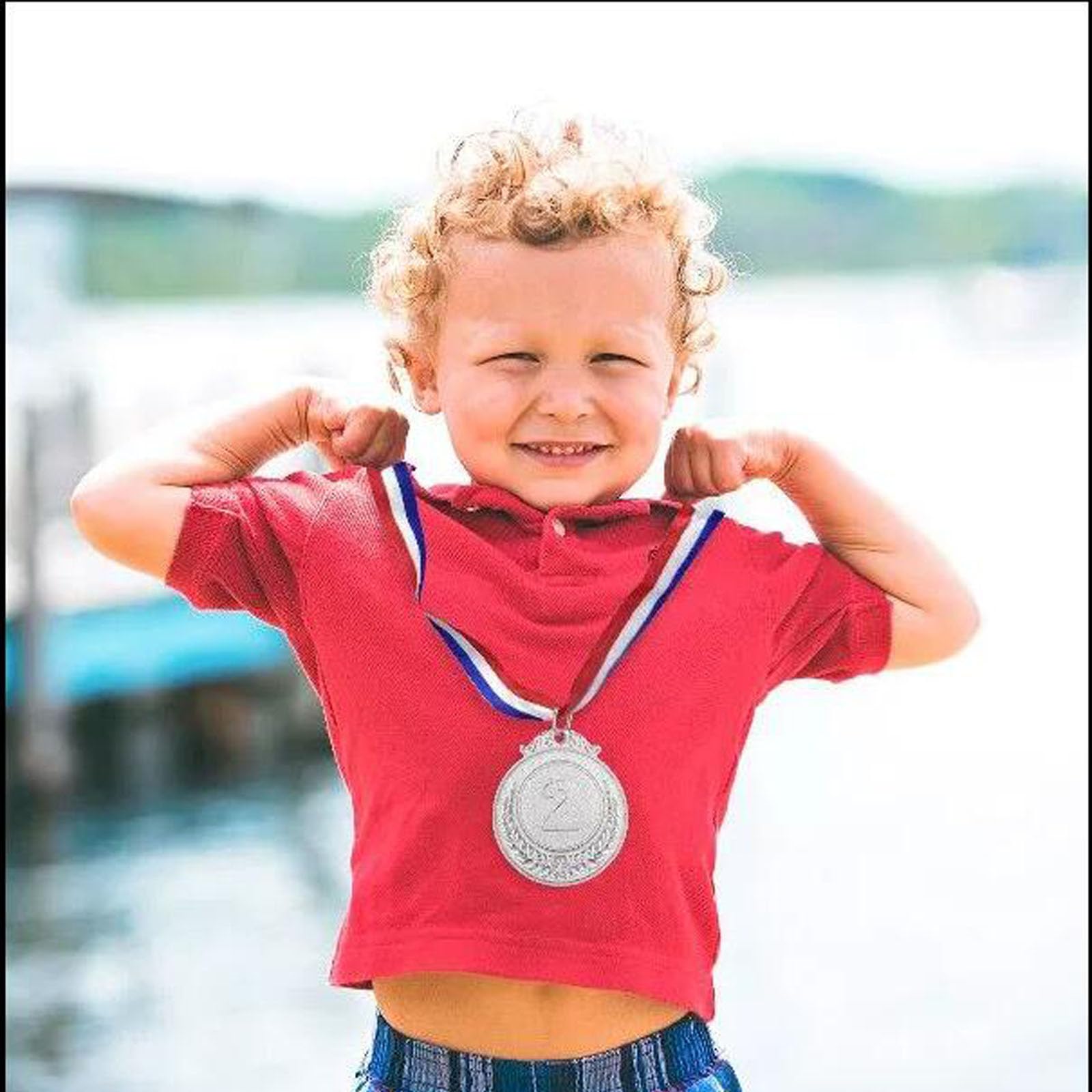 Lot De 3 Médailles Numériques LMOGWL – Or, Argent Et Bronze Avec Rubans, Finition Florale, Pour Compétitions Sportives Et Récompenses Enfants