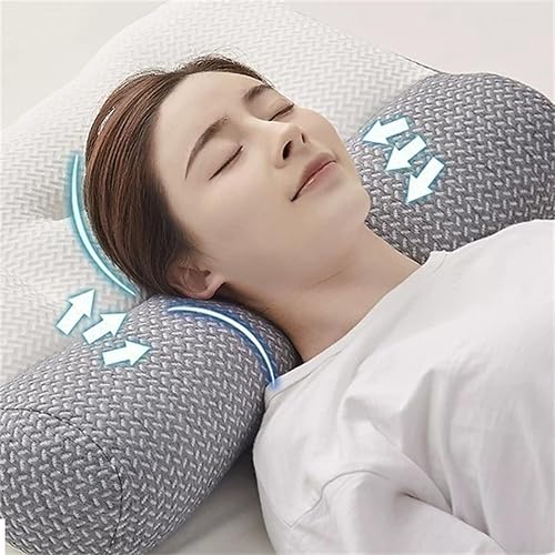 Vista 11 de Generic Proease, almohada ortopédica Proease para dormir profundamente, almohada cervical Proease, almohada ergonómica Proease para cuello y hombros