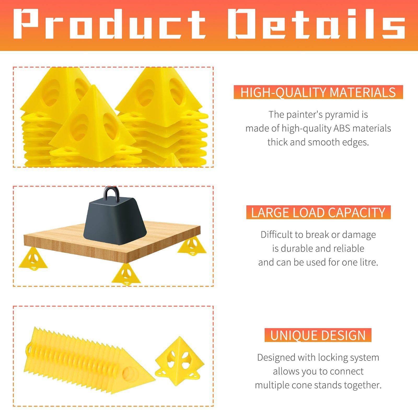 Supporti Per Vernice 30 Pezzi Custodia, Supporto Conico Plastica, Accessori Applicazione Vernice Fai-Da-Te