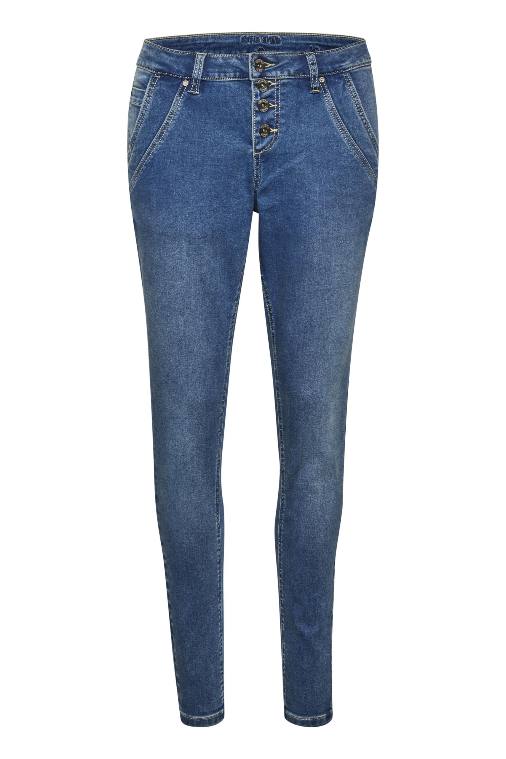 Cream Women's Blue Skinny Fit Jeans, W33, Rich Denim Jeans - Slim Fit