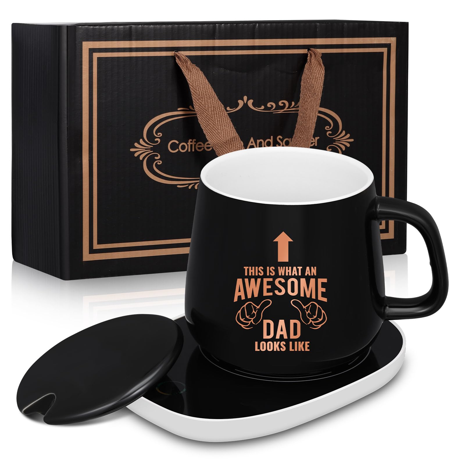 Calentador de tazas de escritorio Hushee para evitar que el café se enfríe al trabajar