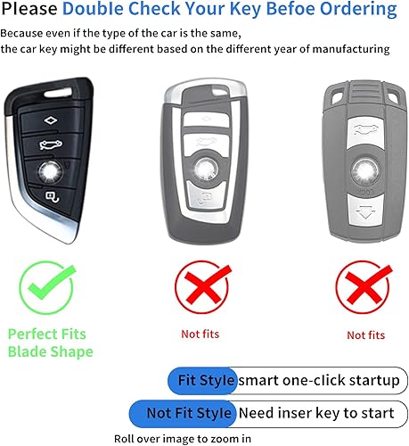 Miniatura 3 de Funda para llavero BMW, forma de hoja para BMW Series 1, 2, 5, 7, X1, X3, X5, X6