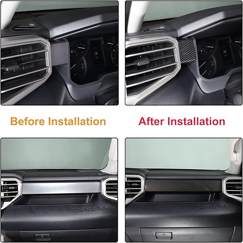 Miniatura 5 de Aunginsy Tiras de panel de control central compatibles con Toyota TundraSequoia 2022-2025 para consola central de automóvil, panel de moldeo,