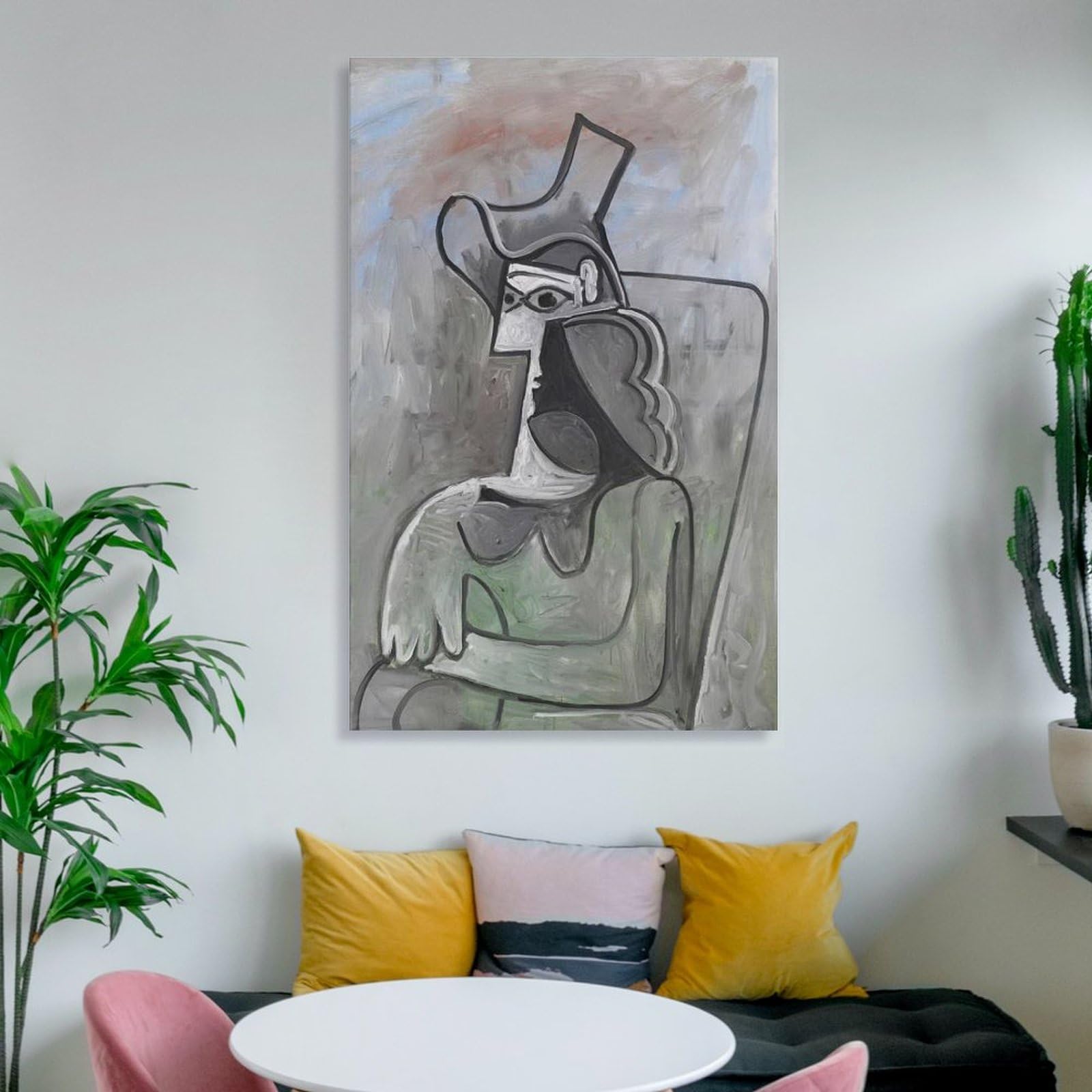 Amazon.co.jp: Pablo Picasso パブロ・ピカソポスター 絵画 帽子