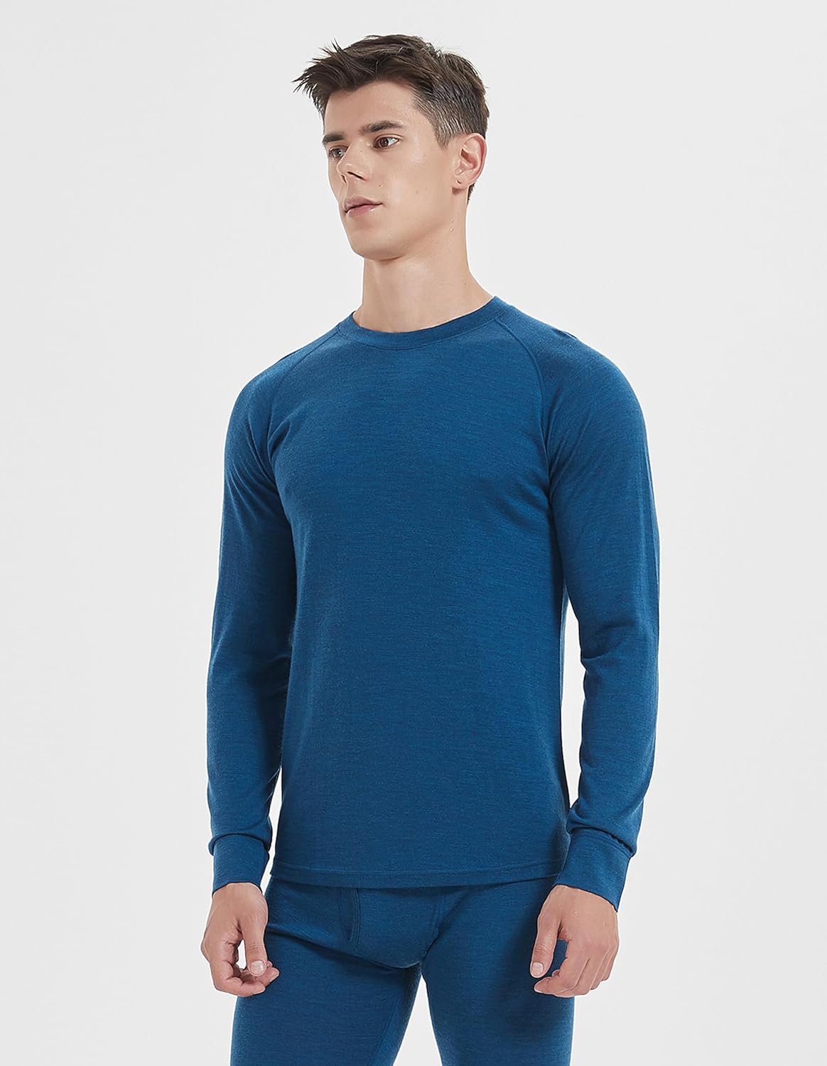 Iguana Mens 100% Merino Wool Base Layer Top - Winter Hiking Skiing Camping Thermal Underwear - Image 2
