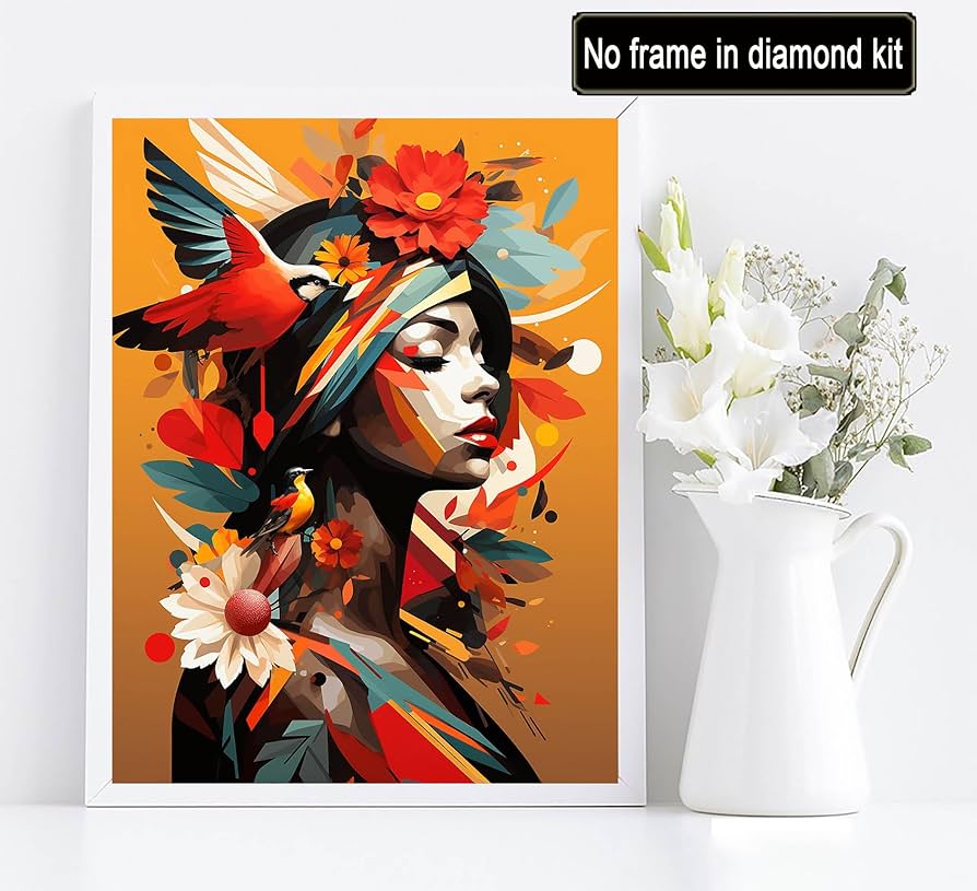 Amazon.co.jp: Diymood Paint by Numbers 大人用 アフリカ系女性