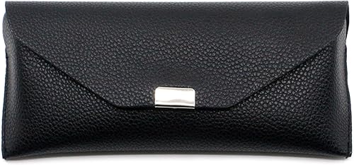 Miniatura 2 de PASTL Estuche para gafas de sol con cierre de botón a presión Estuche semi-rígido de cuero PU