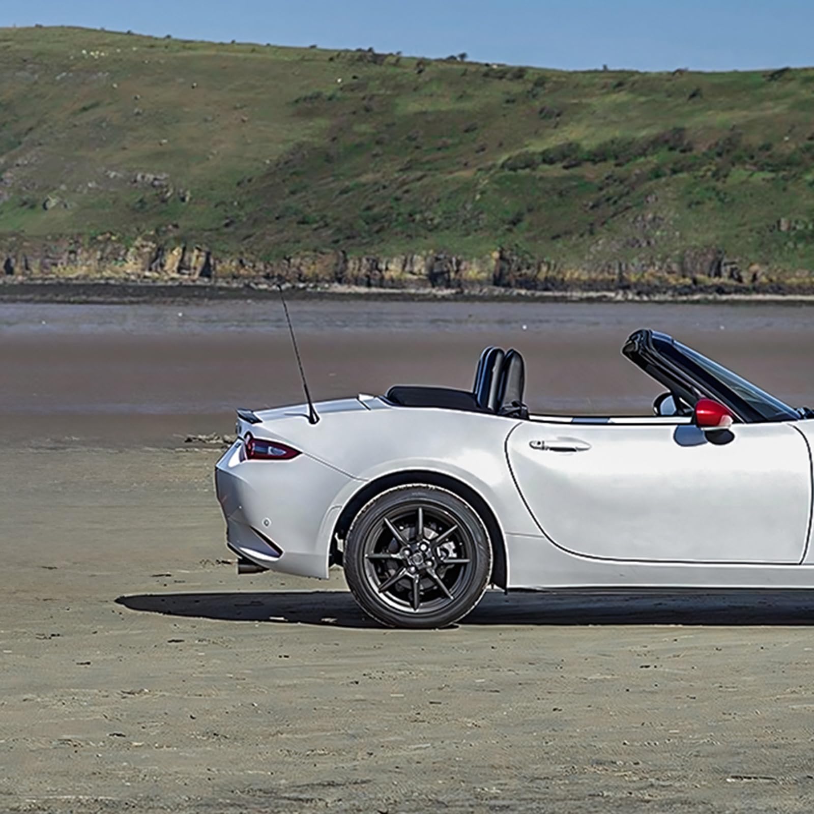 Alerón Trasero para Maletero para Mazda MX-5 Miata ND 2016-2025 Aspecto de Fibra de Carbono Negro Brillante