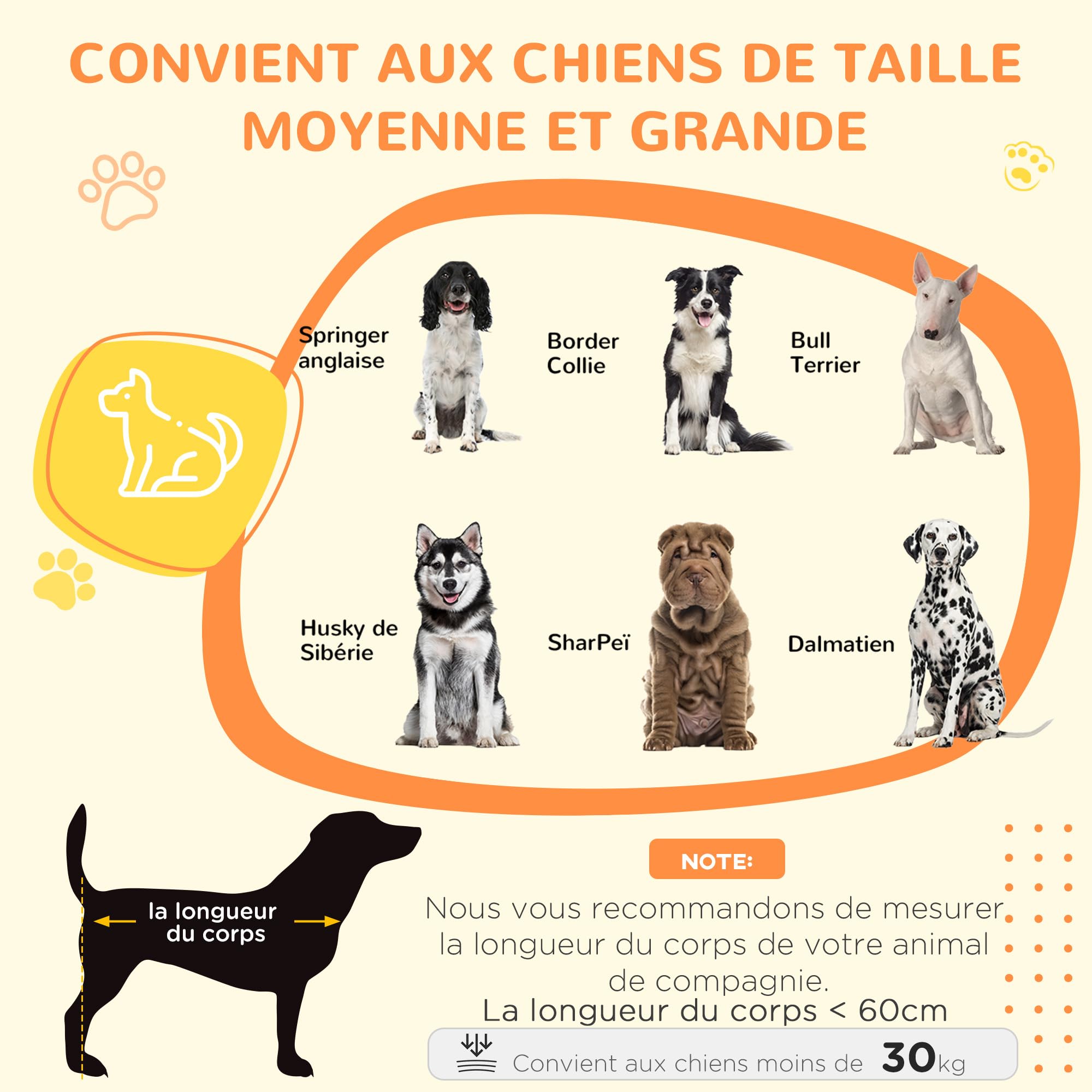 PawHut Cage pour Chien Animaux Cage de Transport sur roulettes avec 2 Portes verrouillables Support de gamelle Plateau Amovible en Acier dim. 92L x 62l x 73H cm Noir