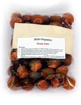 BSD Organics Soapnut/Reetha for laundry, cleaning & more...free pouch - 500 gm1.1 pounds