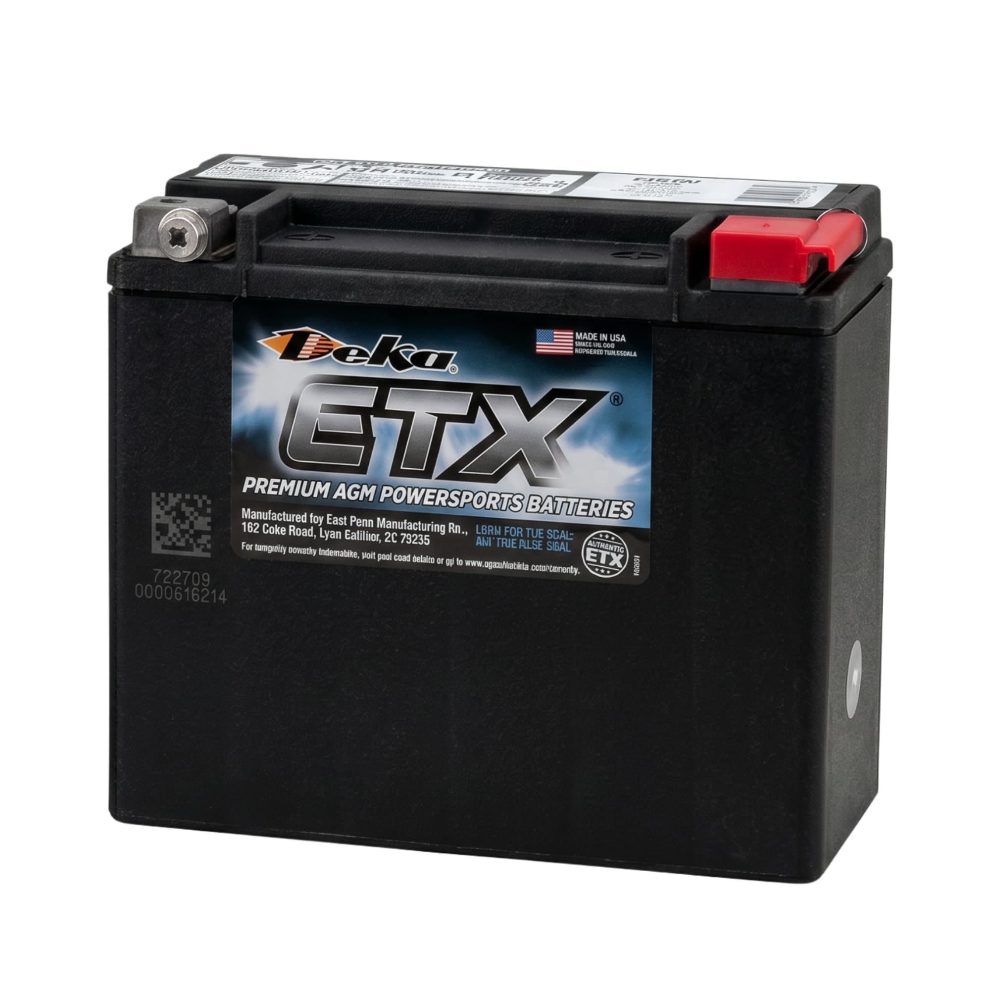 Deka ETX20L Power Sports Battery