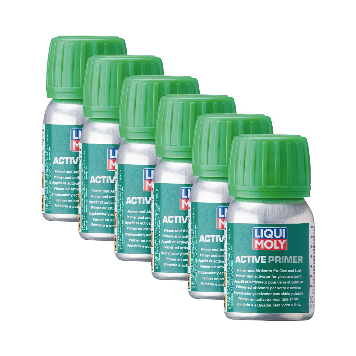 6x LIQUI MOLY 6181 Active Primer Schwarzprimer Haftung Einglasung 30