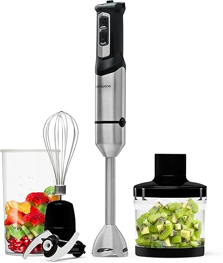 Mellerware – Batidora de mano Mellerware SPIRO Black, Pica Hielo-INOX.