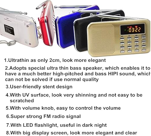 Miniatura 9 de Blayer 8G NIV de audio electrónico recargable portátil blanco versión con alabanza poesía y sermón