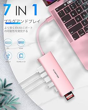 Amazon.co.jp: LENTION 7in1 USB Type C ハブ USB 3.0 ×3 100W