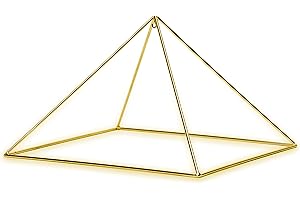 51 Degree 24k Gold-Plated Pyramid Meditation Tool for Enhanced Focused and Relaxing Sessions