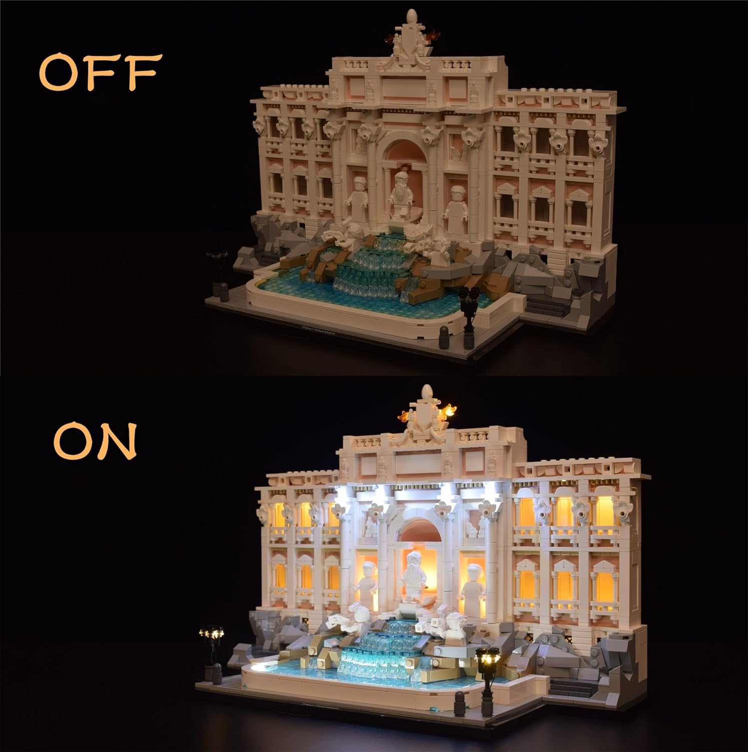 LightGo LED Kit for Lego 21062 Trevi Fountain Baroque Architecture | Lighting Only-Bricks Set Not Included (Classic Version)