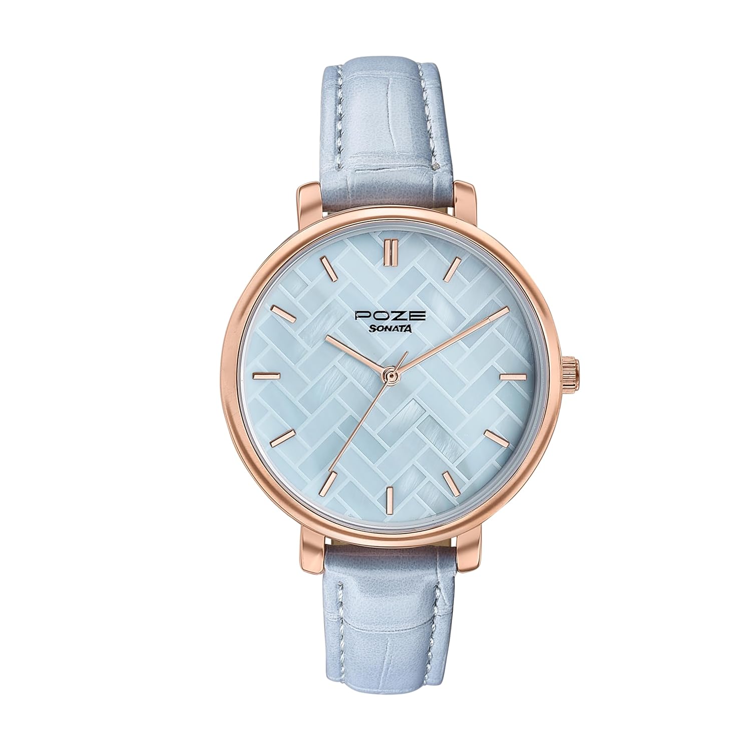 Sonata Shore Splash Quartz Blue Round Dial Women’s Watch | Leather Material | Multi Color Band – SP80119WL01