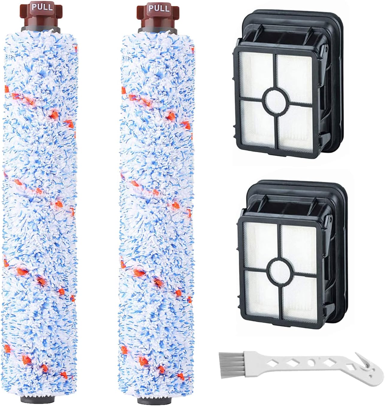 2 Packs Brush Roller Hepa Filter Kit Fit for BISSELL