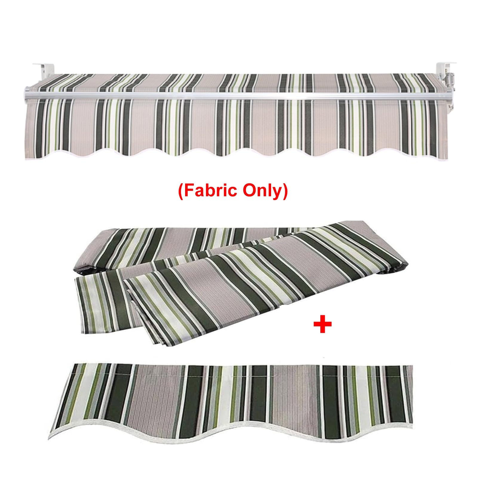 Tissu pare-soleil d'extérieur rétractable en polyester 280 g pour terrasse et terrasse 200 x 150 cm – Couverture solaire
