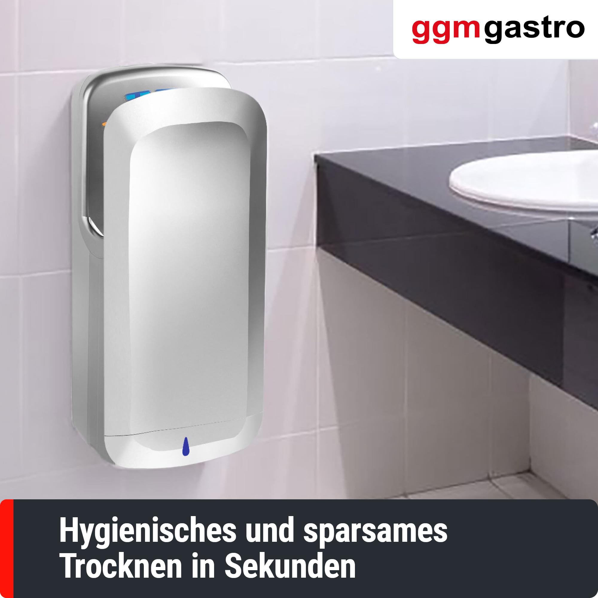 GGM Gastro Händetrockner mit UV-Lampe 1,8 kW