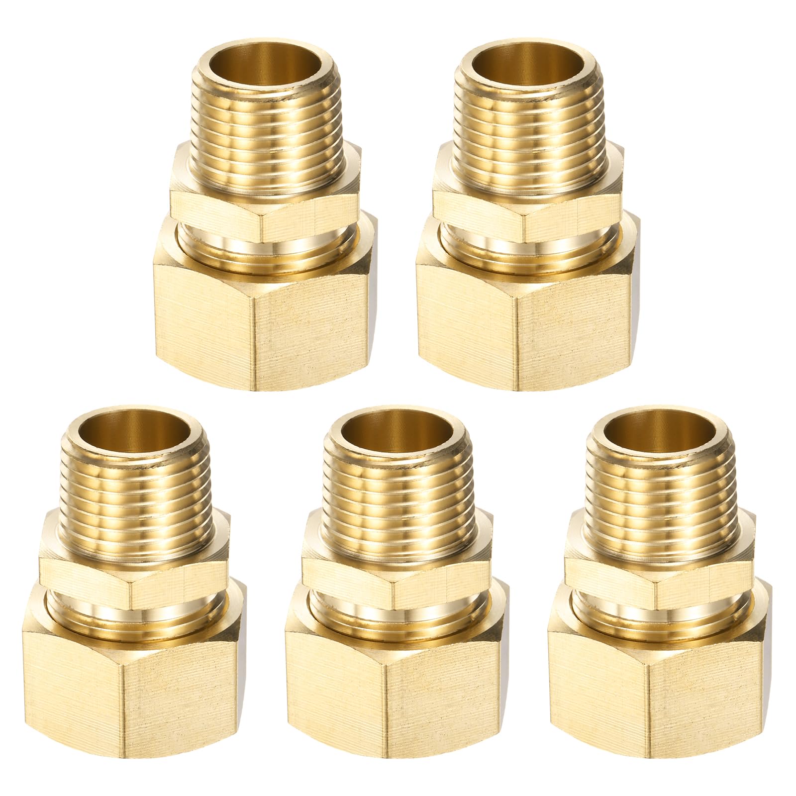 QUARKZMAN 5 Pièces Raccord de Compression Diam. Ext. 3/4" x NPT 1/2"