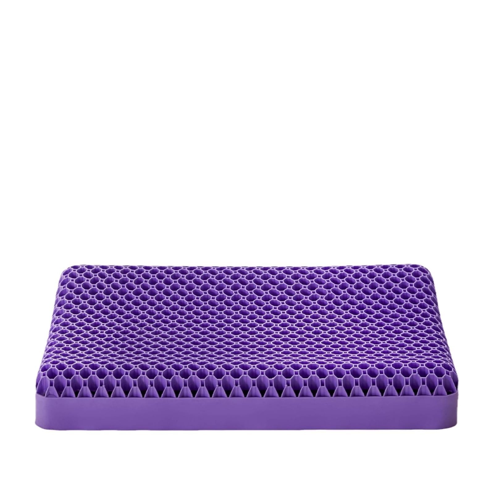 Oreiller en Latex, Oreiller en pectine gelée Lavable Gel nid d'abeille Violet,pour Le Confort et Le Soutien(38 * 25 * 5)