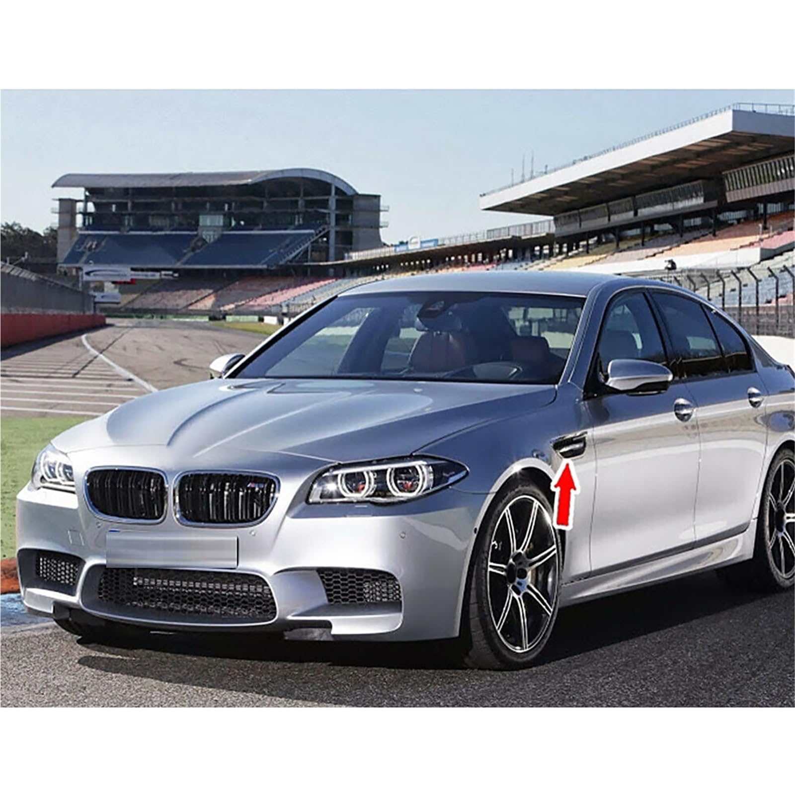 Osłonę bocznej żaluzji samochodu Do BMW 5-Series F10 M5 Sedan 2011-2017 Migawki Tylnej Szyby