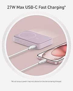 Anker MagGo Power Bank, Qi2 Certified 15W Ultra Fast MagSafe Compatible Mobile Charger, 10,000mAh Battery with Smart Display & Foldable Stand, for iPhone 17/16/15/14, Includes USB-C Cable