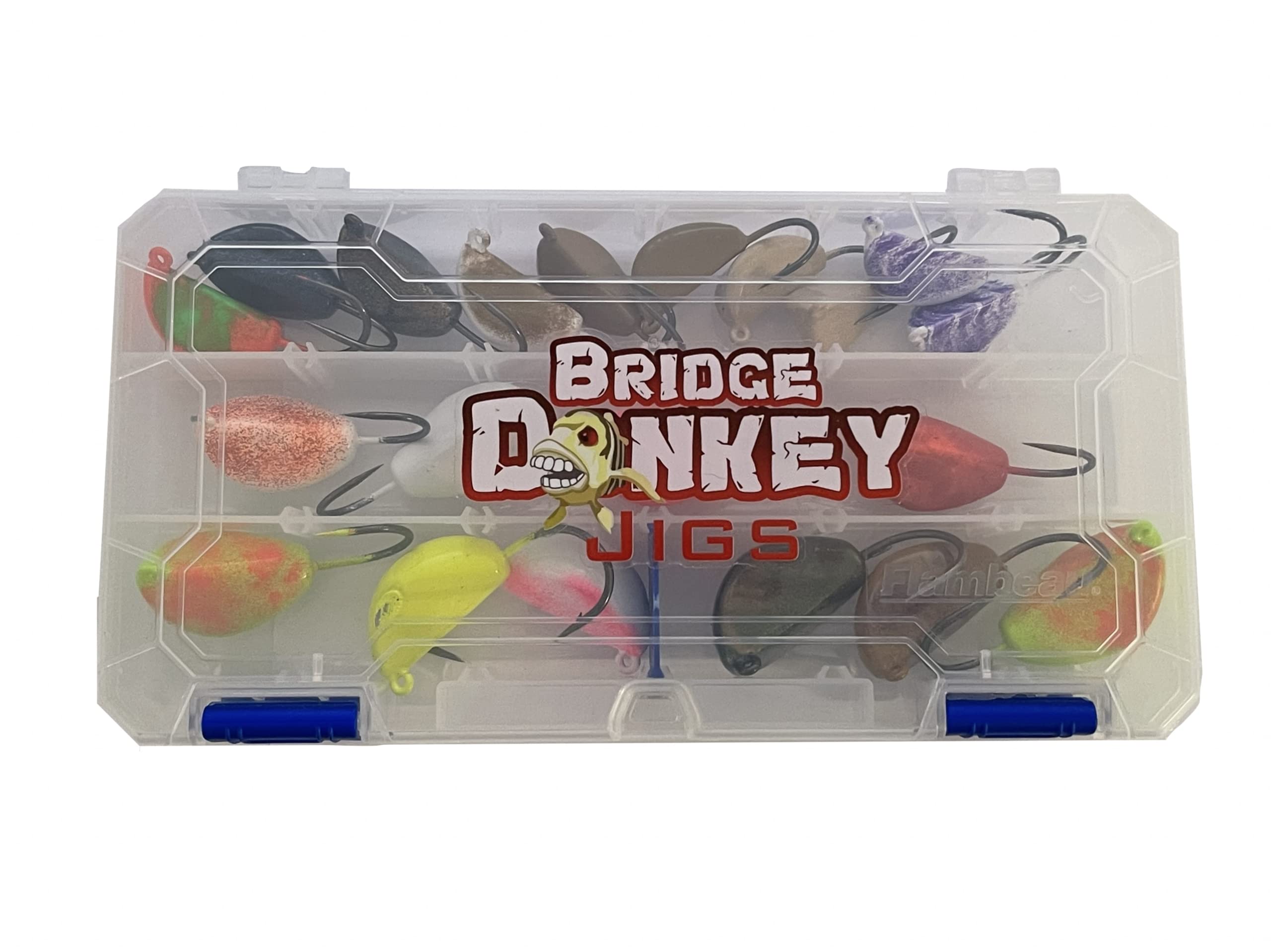Bridge Donkey Jig Box - 48 or 68pcs Fishing Jigs - Sheepshead & Tog Jig Box
