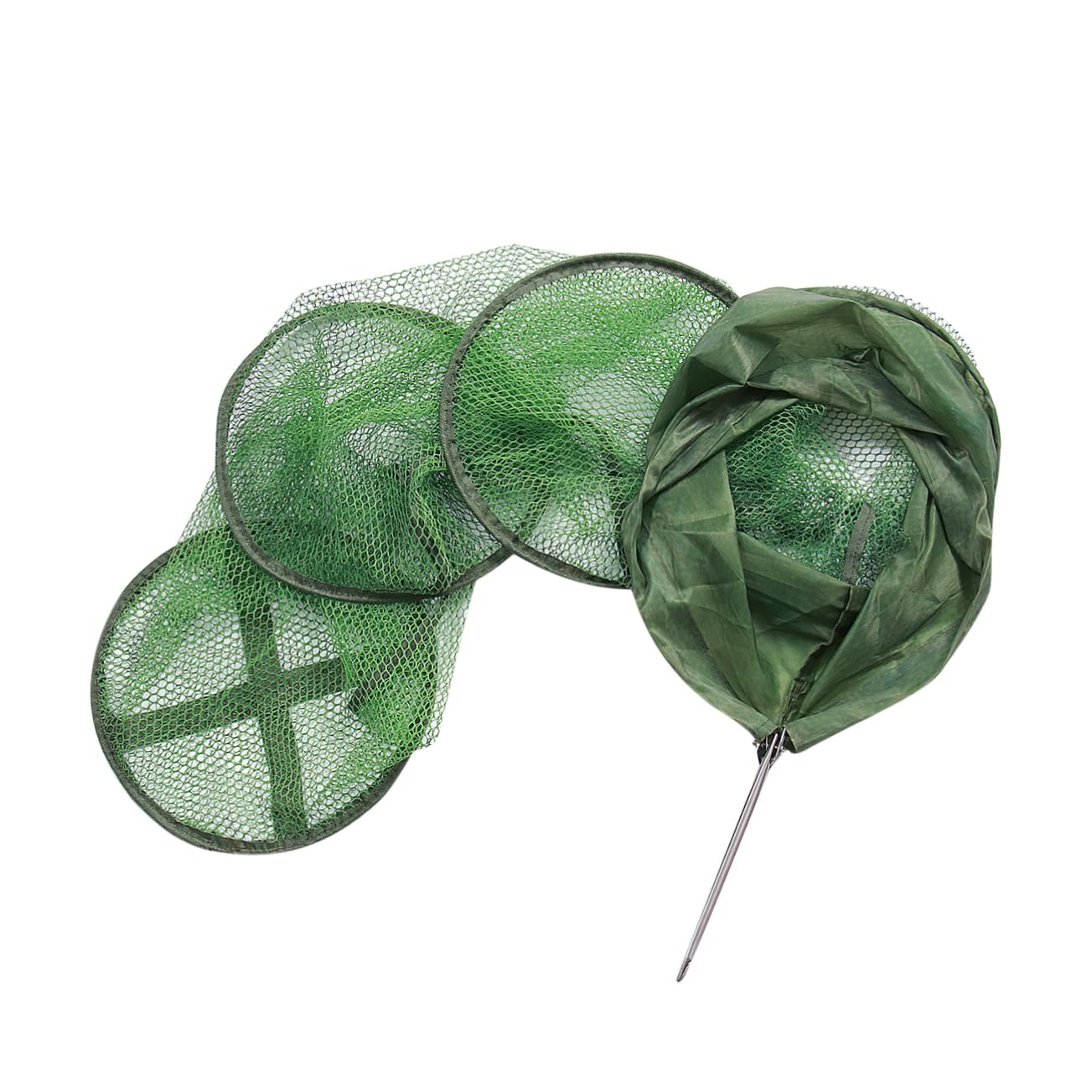2 szt. Ochraniacz na ryby Krab Lure Okoń Vintage Lustro Ręczny Siatka na ryby Minnow Nets Fishing Cast Net Mesh Net Kabaretki Crawdad Sieć rybacka Sprzęt wędkarski Paski Bass Przenośny